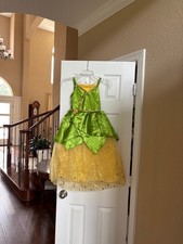 Disney Parks Tiana Princess and Frog Costume Size 5/6 Dress Up Gown Scepter