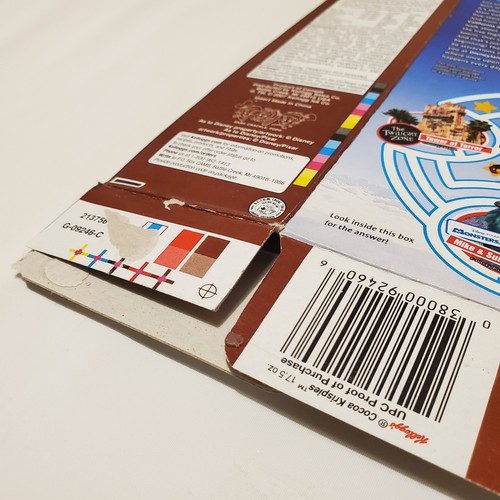 Kellogg's Cocoa Rice Krispies Cereal Box 2008 Disney Land Mickey Mouse Stitch - Picture 13 of 24