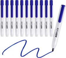 Retractable Dry Erase Markers, Click Dry Erase Whiteboard Markers, Bullet Tip...