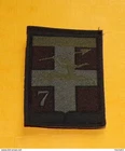 7th LOW VISIBILITY ARMORED DIVISION, FABRIC SHOULDER BADGE, OBSOLETE