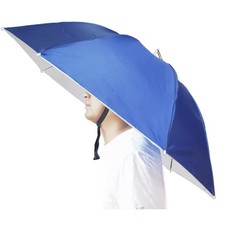 Bocampty Umbrella Hat, 37 inch Fishing Hat Hands Free 37 inch, Blue