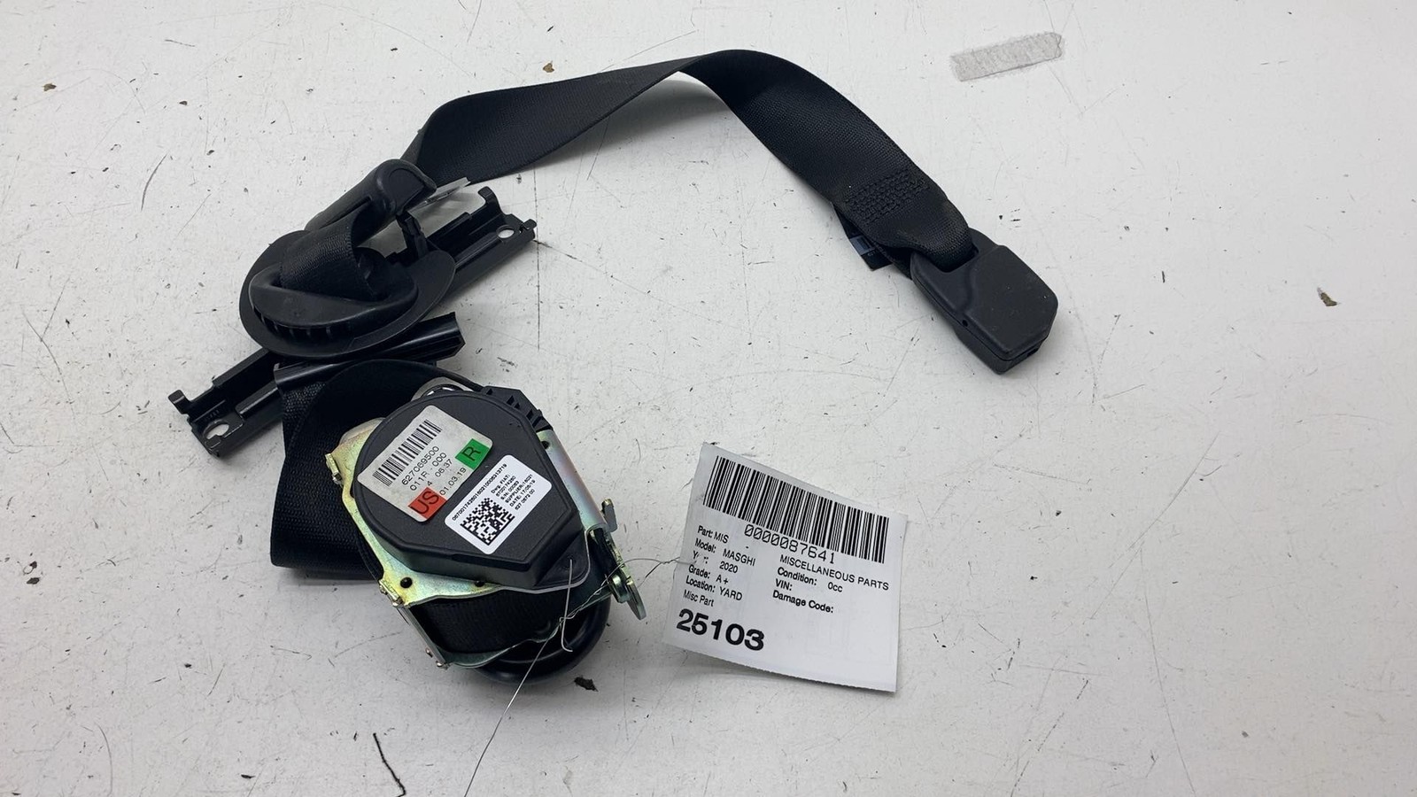 ⭕ 2014-2020 Maserati Ghibli Front Right 1st Row Seat Belt Retractor RH 627069500