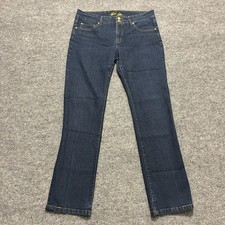 Bill Blass Womens Bootcut Jeans Size 12 Blue Denim Stretch Casual Mid Rise
