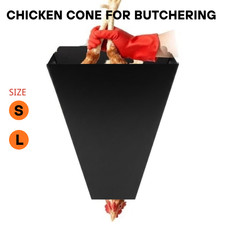 Heavy Duty Chicken Killing Cone Poultry Processing Funnel Butchering Tool Black