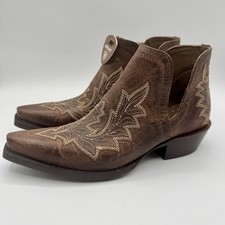 Ariat Dixon Low Heel  Boots Women?s Size 7 Rhino Tan Leather Snip Toe
