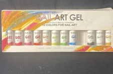 Line Art Gel Polish 12 Colors Basic Long Lasting Bright Professional Salon Use 