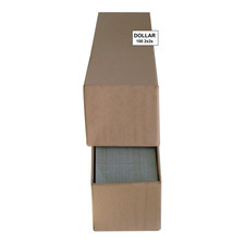 100 Count, Paper Cardboard, 2 2 Coin Holders for Dollars