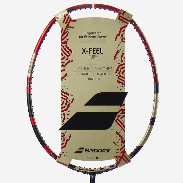 Babolat 2024 X-Feel Fury Badminton Racket Racquet 3U872g 675mm Unstrung 40390₽