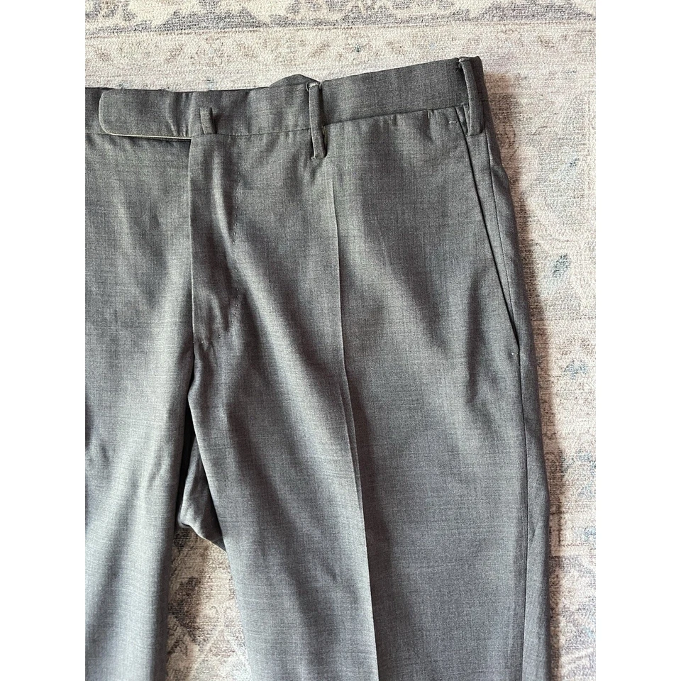 Pantalón Incotex Slowear Para Hombre Talla W32 L33 Gris Lana Calce Ajustado Foto 3 de 4