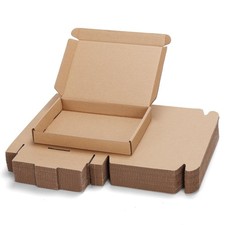 Shipping Boxes Bulk 7X5X1 Inch 25 Pack Brown Tab Lock Tuck Top Mailer Boxes