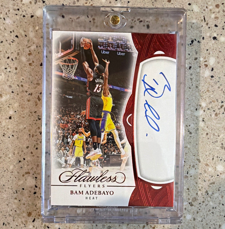 Panini 2024-25 Flawless Basketball Flawless Flyers Bam Adebayo Auto FLY-BAM