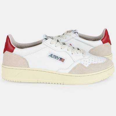 AUTRY 22 F/W Herren Medaillengewinner Leder Wildleder Low-Top (rotes Etikett) AULM LS43 54757609