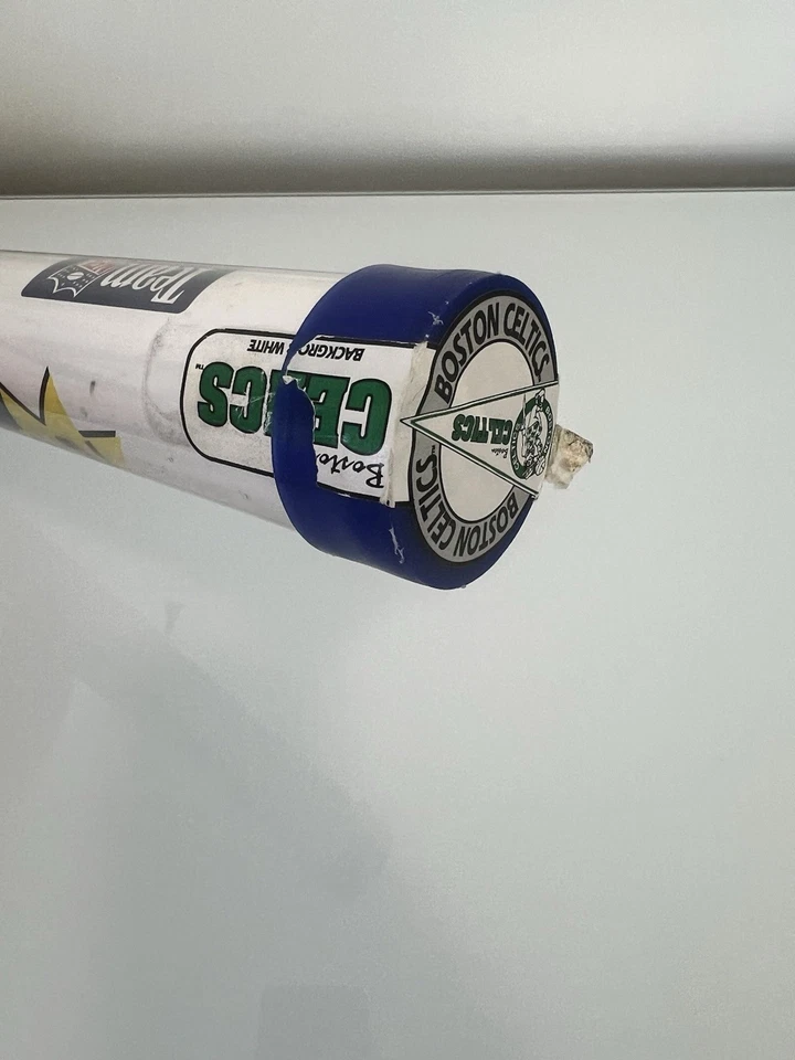 Vintage 90's BOSTON CELTICS Vinyl Superpennant 48" Large With Original Tube - Image 4 of 4