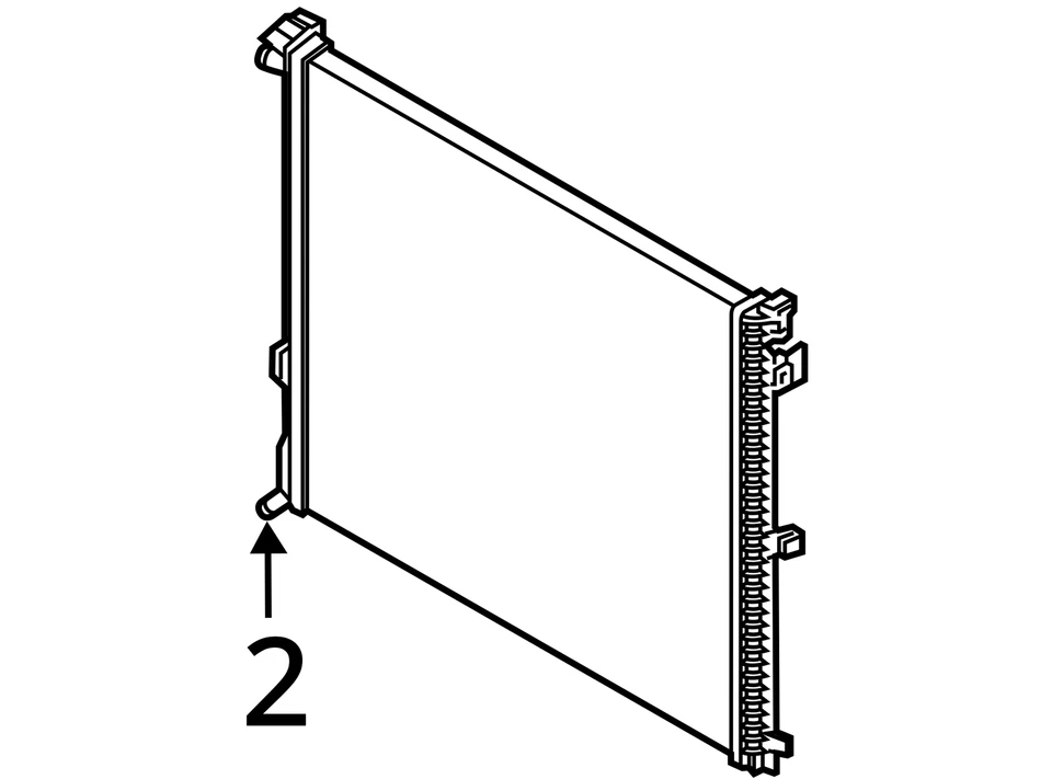 Radiator Main Front Fits 18-24 BMW X3 2045335 - Image 4 of 4