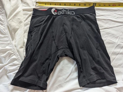 Boxer Briefs mens boys S ethika black shorts underwear comfort pouch skater surf