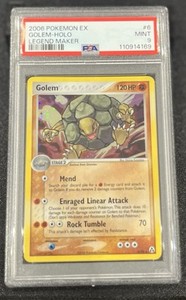 Pokémon Golem 6/92 EX Legend Maker Rare Holo English 2006 PSA 9 MINT