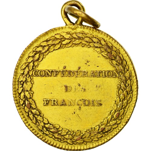 [#473781] medaille, Frankrijk, Medaille, 1790, Confédération des François, PR, C - Afbeelding 2 van 2