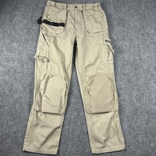 Blaklader Workwear Pants Mens 34x34 Beige Cargo Utility Knee Pad Pockets Work