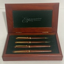 Expressive writing equipment Wooden pencil + 3 Varieties Of Pens ASIS No Ink