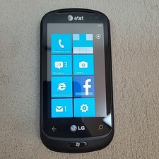 LG Quantum C900 Windows Phone AT T Black QWERTY Slider