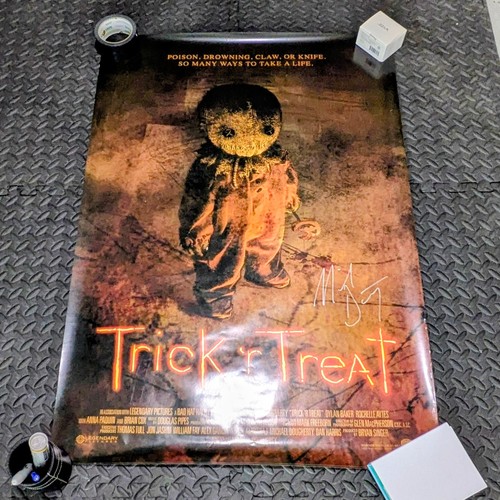 Regisseur signiertes Trick r Treat Filmposter - 27x40 Horror Halloween Sam
