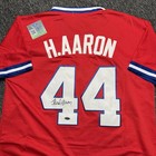 Hank Aaron Signed Jersey W/ COA Atlanta Braves Autograph