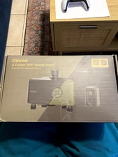 WiFi Sprinkler Timer Outdoor Irrigation Water Garden Rain Sensor Auto 4 Outlets