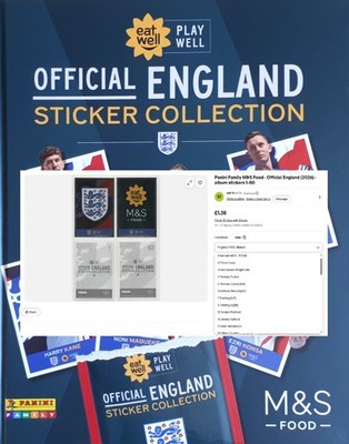 Panini Family M&S Food · Official England (2026) · Album Sticker 1-50