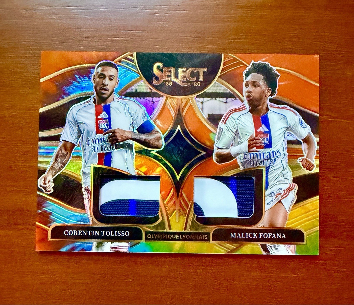 Panini Select Ligue 1 Soccer Tolisso Fofana Lyon Dual Swatches Tie-Dye /25