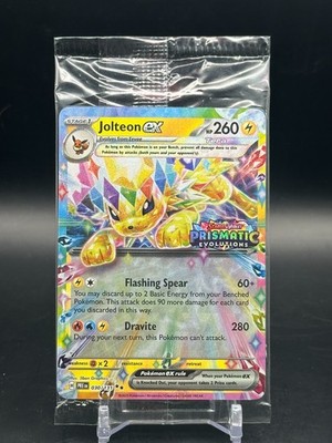 Pokemon Jolteon ex Prismatic Evolutions Stamp 030/131 Surprise Box SEALED 