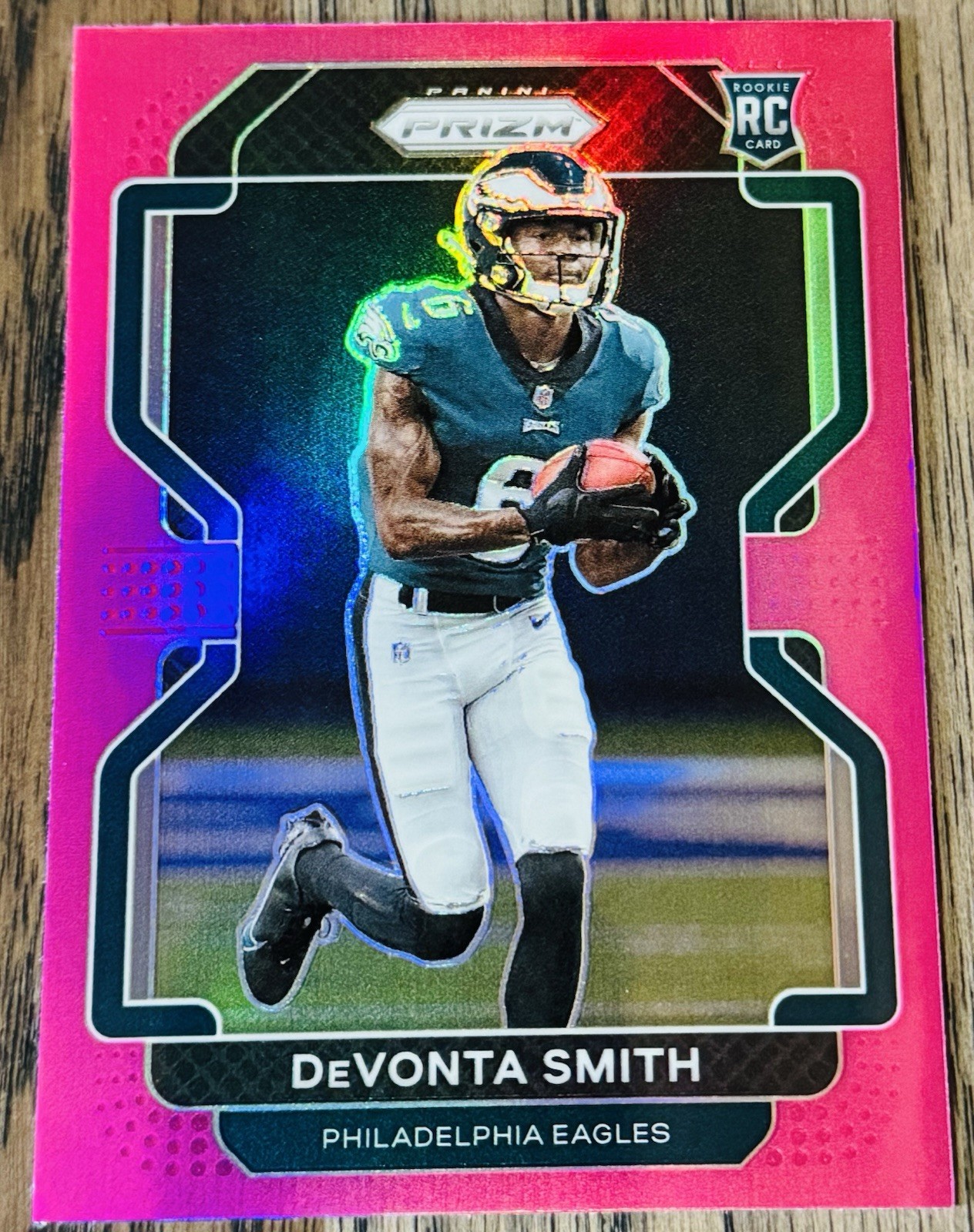 2021 Panini Prizm Pink Prizm #335 DEVONTA SMITH  RC Rookie Philadelphia Eagles