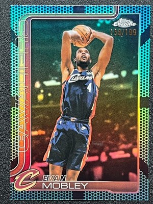 Topps Chrome 2025-26 Update Evan Mobley Basketball Aqua /199