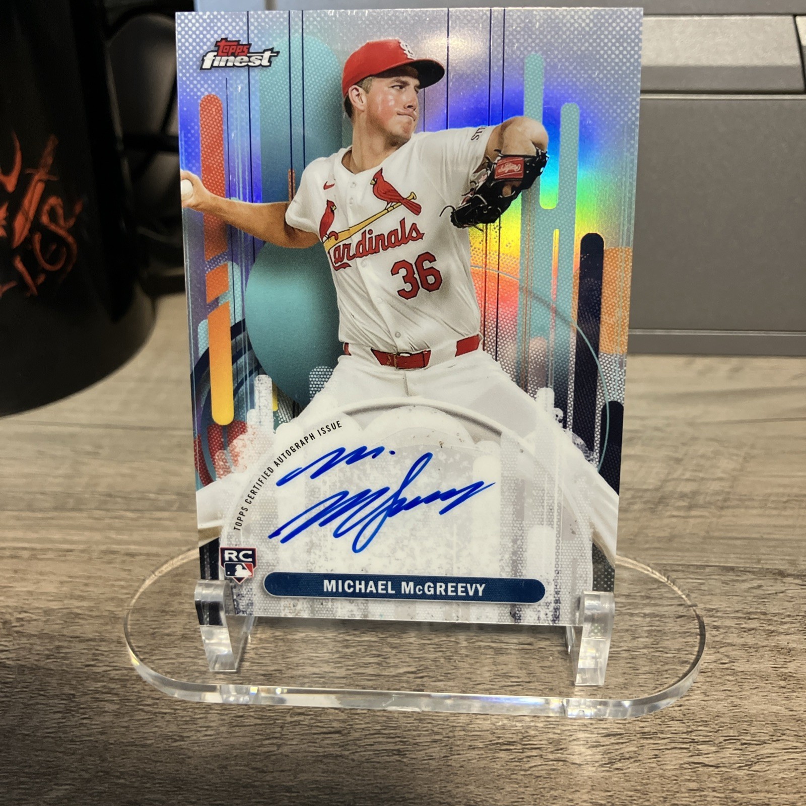 2025 Topps Finest Michael McGreevy Refractor Autograph FA-MMC 