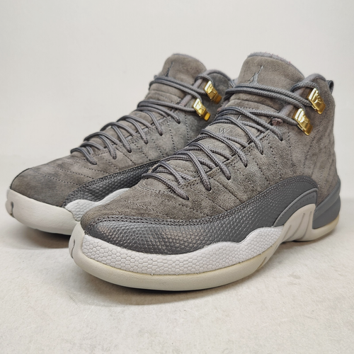 Jordan 12 Retro Mid Dark Grey Suede Youth Size 6Y 153265-005 - Picture 6 of 12