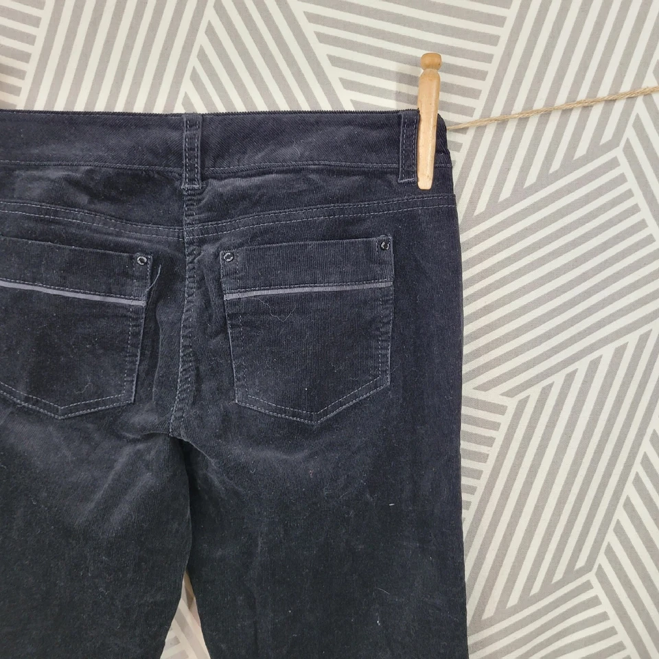 Calça feminina White House Black Market tamanho 0 29" elegante boot cut veludo elástico - Imagem 4 de 4