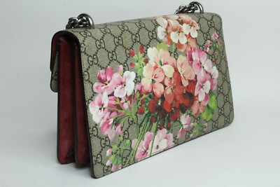 Gucci Dionysus Small Blooms GG Supreme Canvas Chain Shoulder Bag