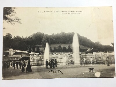 CPA SAINT CLOUD ( 92 ) Pferdespeicherbecken - Trocadero-Garten