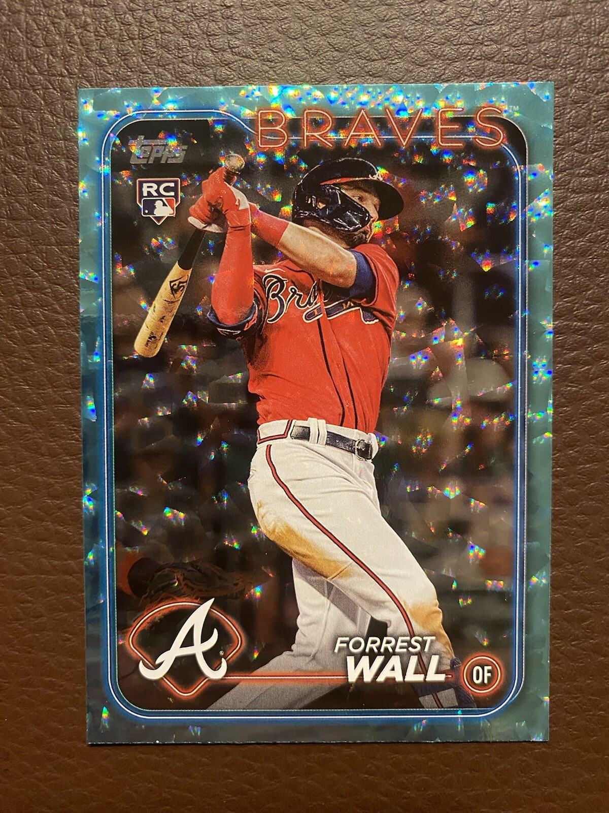 2024 Topps Series 2 Forrest Wall Aqua Foil Parallel #117/399 Braves Marlins #391