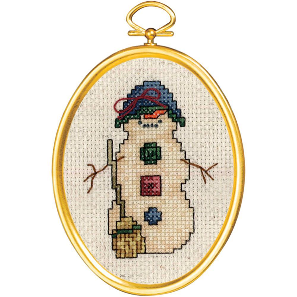 Janlynn Kid Stitch Penguin Counted Cross Stitch Kit - 3-Inch Round, 11-Count Aida For Beginners - View #10