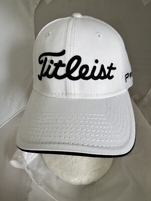 Casquette De Baseball Titleist Pro V1 FJ - Blanche Et Rouge, 100% Coton, Réglable (occasion)