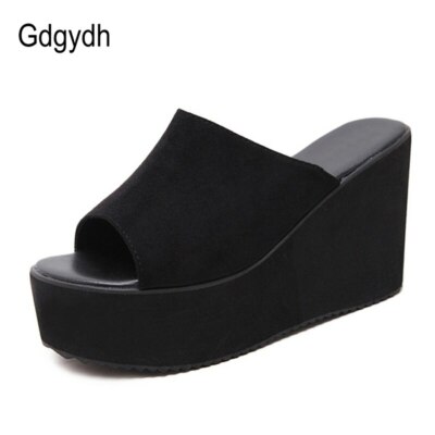 Mules Con Plataforma De Tacón Cuadrado Para Mujer, Zapatillas Para
