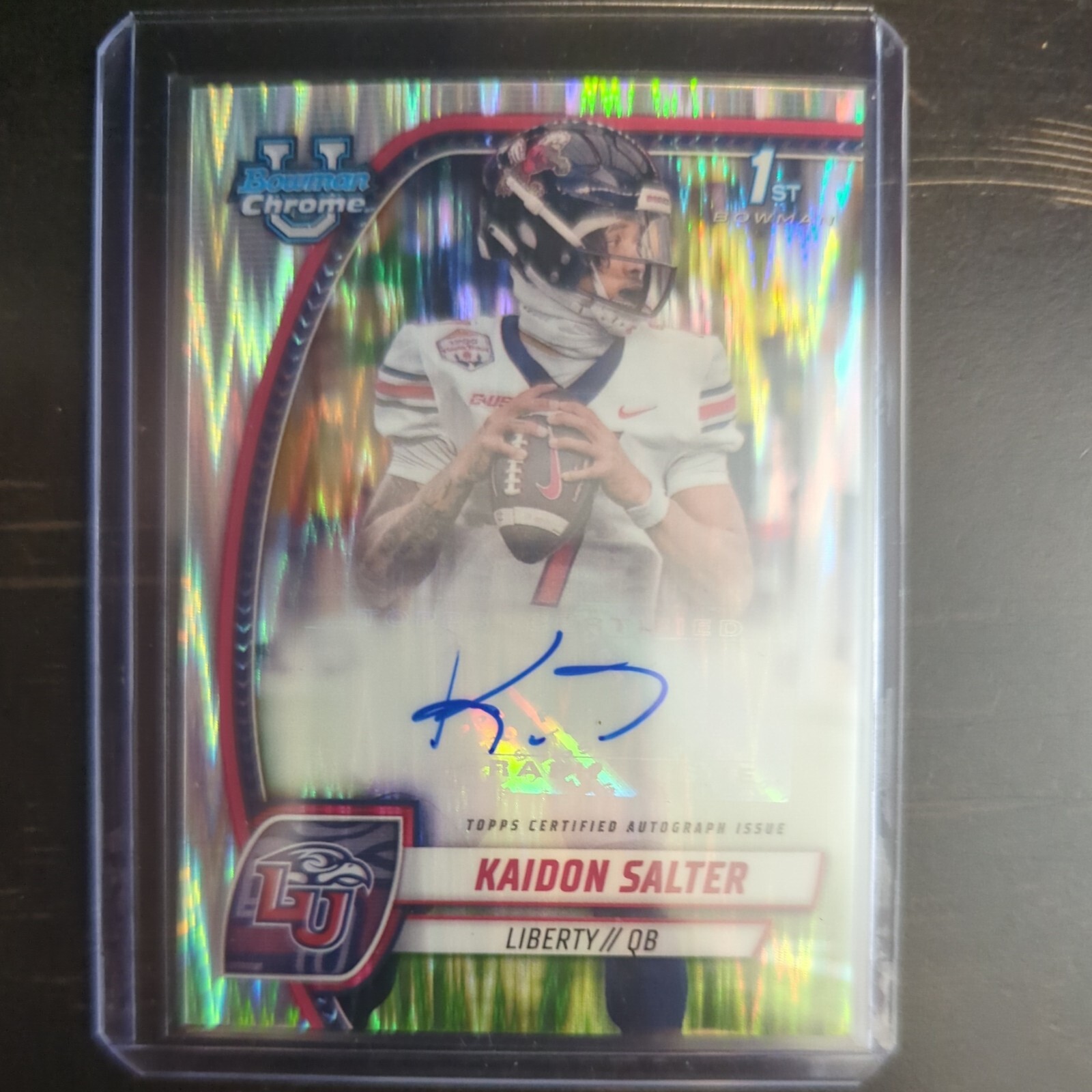 KAIDON SALTER 2024 BOWMAN CHROME UNIVERSITY STEALTH AUTO REFRACTOR RC AUTO
