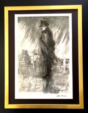 LEROY NEIMAN + NAPOLEON CIRCA 1970'S + SIGNED PRINT FRAMED