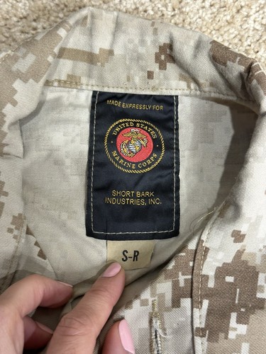 Pair of 2 USMC Desert MARPAT Blouse Shirt Jacket Top Small / Regular Camo MCCUU - Picture 3 of 9