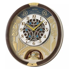 Seiko Melodies in Motion Wall Clock 2020 Swarovski Crystals QXM386BRH 
