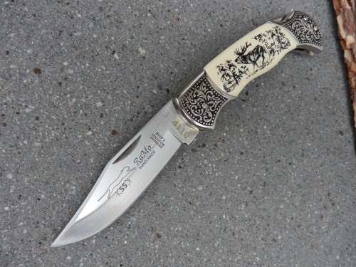 RaMo-Rainer Morsbach Solingen K55K Jagd Sammler Taschenmesser Handmade rostfrei.