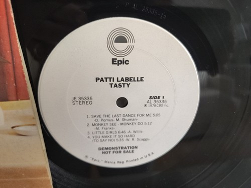 PATTI LABELLE - "TASTY" / PROMO! / EPIC RECORDS 1978 - Picture 3 of 4