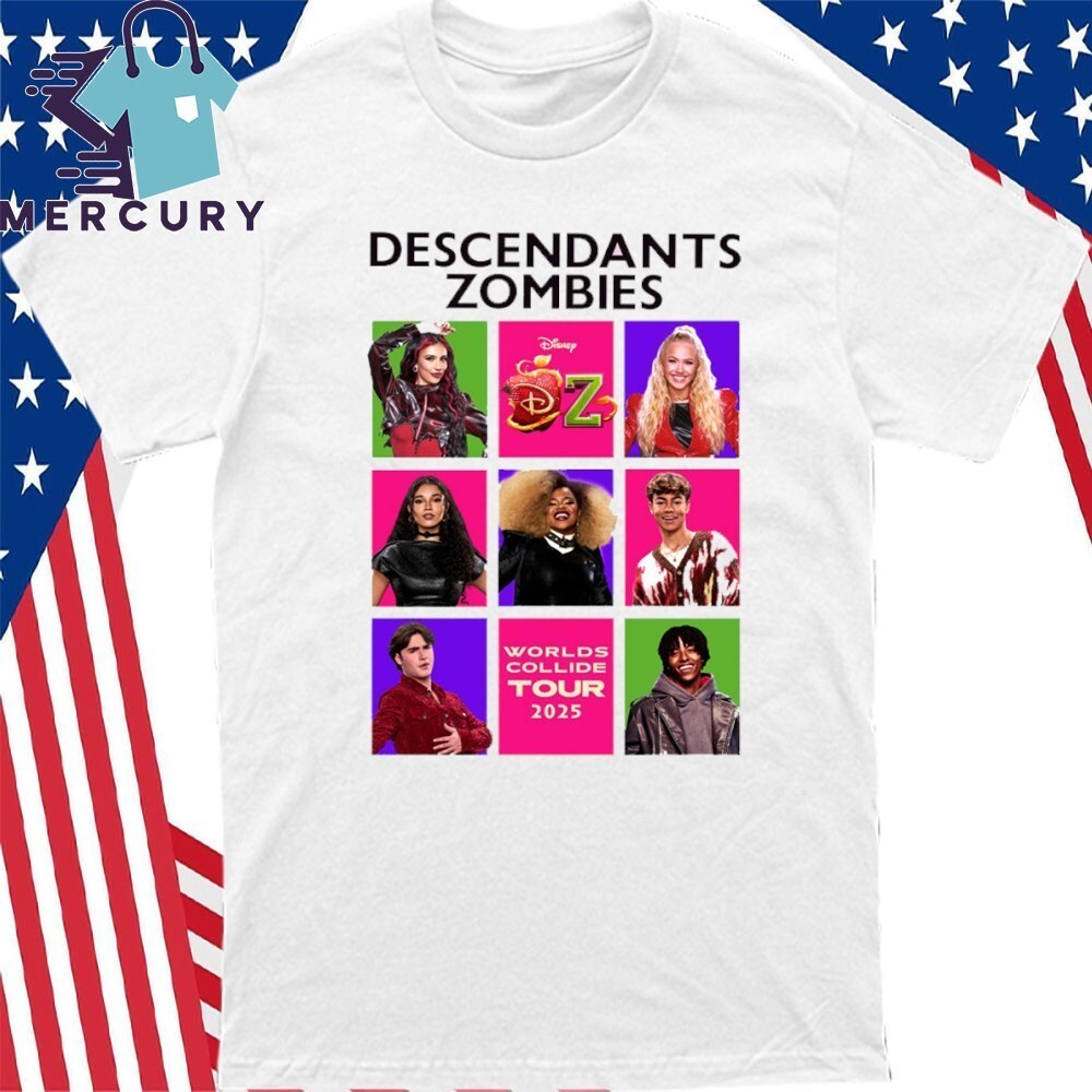 トップス DESCENDANT DISTRIBUTION SHIRT FULL SIZE Official Descendants Zombies Worlds Collide Tour 2025 Disney