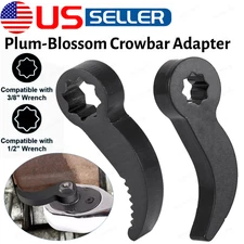 Pry Bar Wrench Adapter Head Half Shaft Removal Crowbar 1/2" 3/8" Ratchet Tool US
