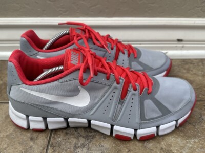 NIKE FLEX SHOW 3 684701-011 CORAL WOLF GREY CROSS TRAINER SHOES SIZE 11.5